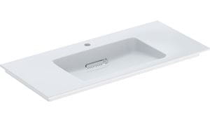 GEBERIT ONE umývadlo 105 cm, s otvorom pre batériu a skrytým prepadom, KeraTect