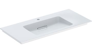 GEBERIT ONE umývadlo 105 cm, s otvorom pre batériu a skrytým prepadom, KeraTect