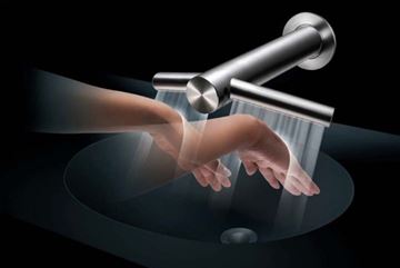 DYSON AIRBLADE WASH & DRY umývadlová senzorová batéria, so sušičom rúk, napájanie zo siete, nerez 245266-01 Obrázek - fotka