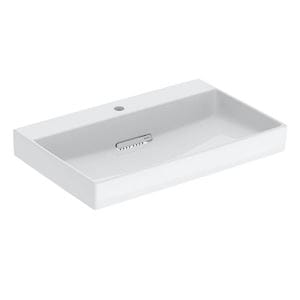 GEBERIT ONE umývadlo 75 cm, s otvorom pre batériu, skrytý prepad, KeraTect