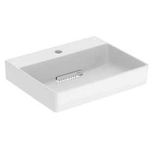 GEBERIT ONE umývadlo 50 cm, s otvorom pre batériu, skrytý prepad, KeraTect