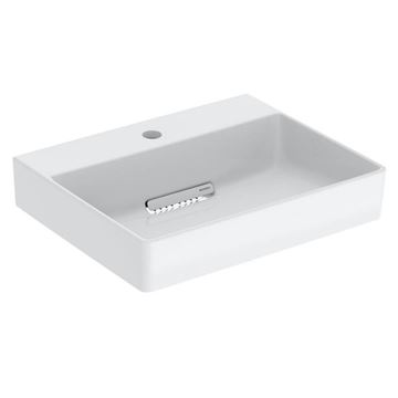 GEBERIT ONE umývadlo 50 cm, s otvorom pre batériu, skrytý prepad, KeraTect
