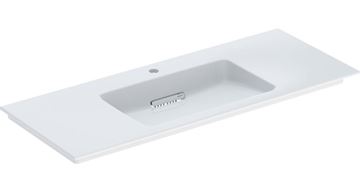 GEBERIT ONE umývadlo 120 cm, s otvorom pre batériu a skrytým prepadom, KeraTect