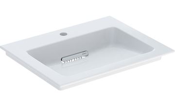 GEBERIT ONE umývadlo 60 cm, s otvorom pre batériu a skrytým prepadom, KeraTect