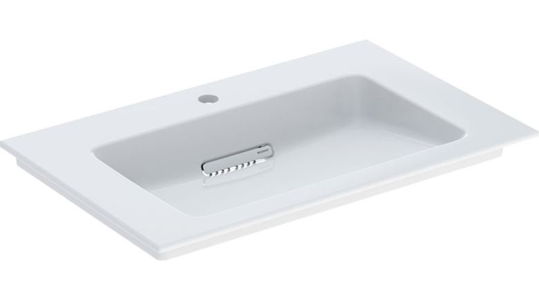 GEBERIT ONE umývadlo 75 cm, s otvorom pre batériu a skrytým prepadom, KeraTect 505.004.00.1 Obrázek - Hlavní obrázek