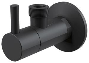 ALCA rohový ventil 1/2"x1/2", s filtrom, matná čierna