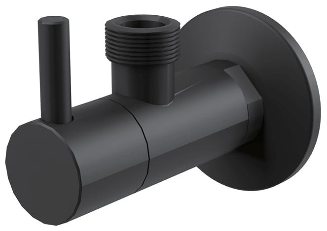 ALCA rohový ventil 1/2"x1/2", s filtrom, matná čierna ARV003-BLACK Obrázek - Hlavní obrázek