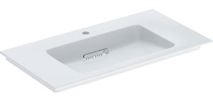 GEBERIT ONE umývadlo 90 cm, s otvorom pre batériu a skrytým prepadom, KeraTect