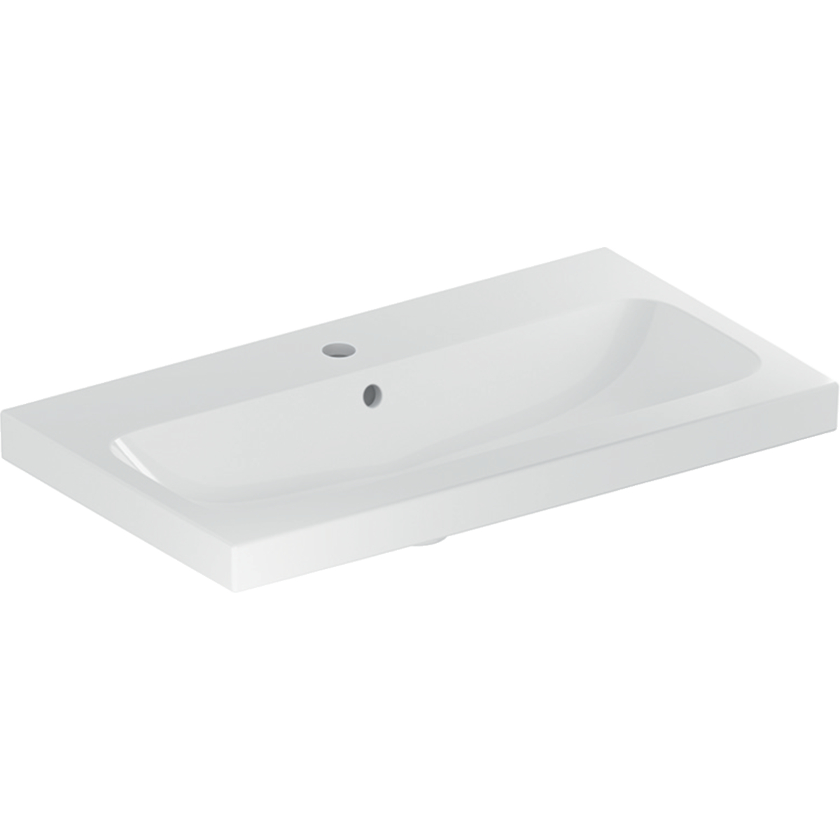 GEBERIT ICON LIGHT umývadlo 75 cm, s otvorom pre batériu a prepadom