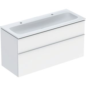 GEBERIT ICON skrinka s umývadlom 120x48x63 cm, 2 zásuvky, matná biela