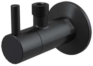 ALCA rohový ventil 1/2"x3/8", s filtrom, matná čierna