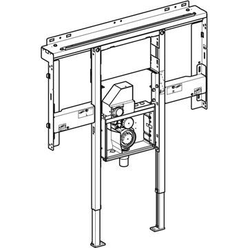 GEBERIT DUOFIX montážny rám pre umývadlo a batériu 125 cm, so sifónom Clou 111.082.00.1 Obrázek - fotka