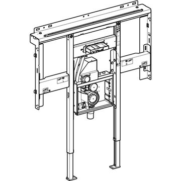 GEBERIT DUOFIX montážny rám pre umývadlo a batériu 125 cm, so sifónom Clou 111.074.00.1 Obrázek - fotka