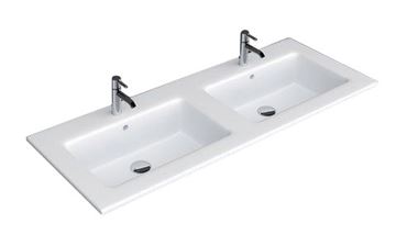 ORISTO JOY dvojumývadlo 121 cm, s 2 otvormi pre batériu a prepadom