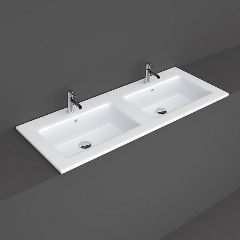 ORISTO JOY dvojumývadlo 121 cm, s 2 otvormi pre batériu a prepadom UME-JO-120-91-D Obrázek - fotka