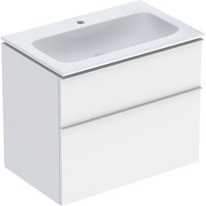 GEBERIT ICON skrinka s umývadlom 75x48x63 cm, 2 zásuvky, matná biela