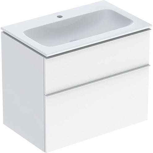 GEBERIT ICON skrinka s umývadlom 75x48x63 cm, 2 zásuvky, lesklá biela 502.336.01.1 Obrázek - Hlavní obrázek