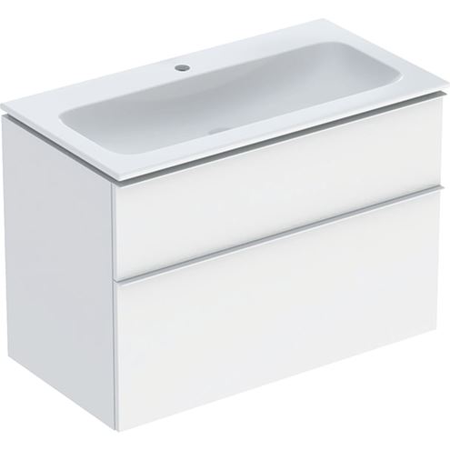 GEBERIT ICON skrinka s umývadlom 90x48x63 cm, 2 zásuvky, KeraTect, matná biela 502.333.01.3 Obrázek - Hlavní obrázek