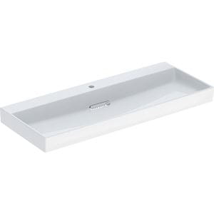 GEBERIT ONE umývadlo 120 cm, s otvorom pre batériu, skrytý prepad, KeraTect