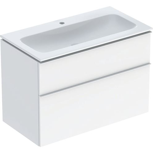 GEBERIT ICON skrinka s umývadlom 90x48x63 cm, 2 zásuvky, KeraTect, lesklá biela 502.333.01.1 Obrázek - Hlavní obrázek