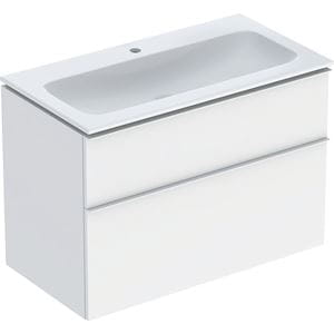 GEBERIT ICON skrinka s umývadlom 90x48x63 cm, 2 zásuvky, matná biela