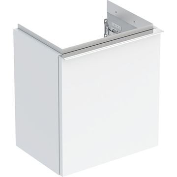 GEBERIT ICON skrinka pod umývadlo 37x27, 9x41, 5 cm, 1 dvierka, pánty vľavo, lesklá biela