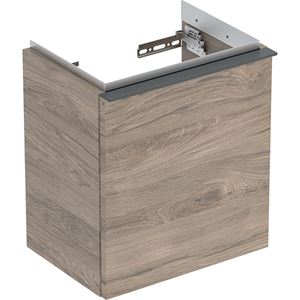 GEBERIT ICON skrinka pod umývadlo 37x27,9x41,5 cm, 1 dvierka, pánty vpravo, orech hickory