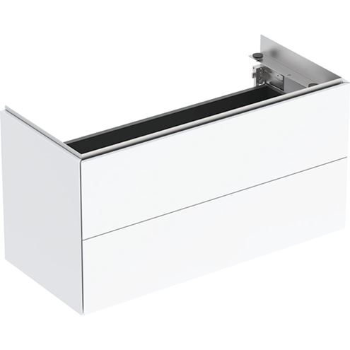 GEBERIT ONE skrinka pod umývadlo 89,5x39,5x46,5 cm, 2 zásuvky, Push-open, s osvetlením, lesklá biela 500.385.01.1 Obrázek - Hlavní obrázek