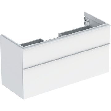 GEBERIT ICON skrinka pod umývadlo 118,4x47,6x61,5 cm, 2 zásuvky, matná biela