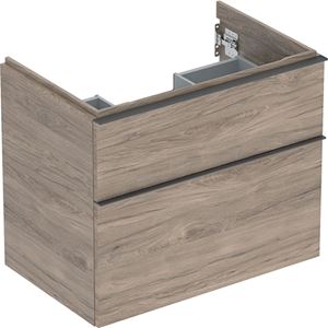 GEBERIT ICON skrinka pod umývadlo 74x47, 6x61, 5 cm, 2 zásuvky, orech hickory