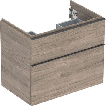 GEBERIT ICON skrinka pod umývadlo 74x47, 6x61, 5 cm, 2 zásuvky, orech hickory