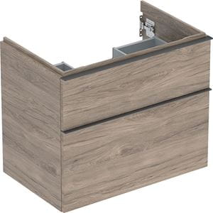 GEBERIT ICON skrinka pod umývadlo 74x47, 6x61, 5 cm, 2 zásuvky, orech hickory
