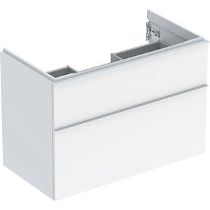 GEBERIT ICON skrinka pod umývadlo 88,8x47,6x61,5 cm, 2 zásuvky, lesklá biela