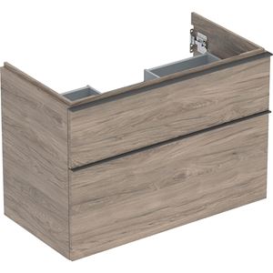 GEBERIT ICON skrinka pod umývadlo 88,8x47,6x61,5 cm, 2 zásuvky, orech hickory