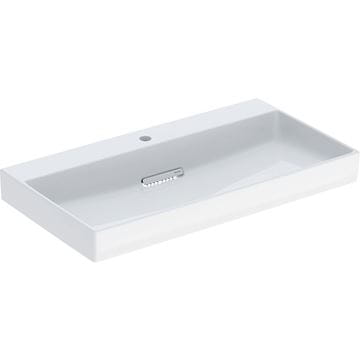 GEBERIT ONE umývadlo 90 cm, s otvorom pre batériu, skrytý prepad, KeraTect