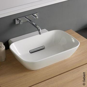 GEBERIT ONE umývadlo na dosku 50 cm, skrytý prepad, matná biela 505.052.00.1 Obrázek - fotka