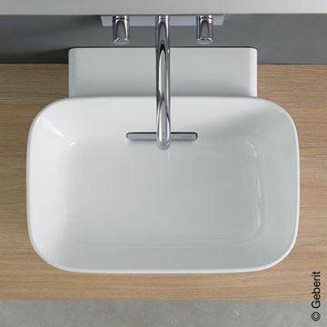 GEBERIT ONE umývadlo na dosku 50 cm, skrytý prepad, matná biela 505.052.00.1 Obrázek - fotka
