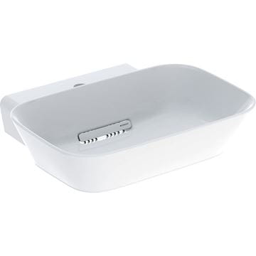 GEBERIT ONE umývadlo na dosku 50 cm, s otvorom pre batériu, skrytý prepad, KeraTect