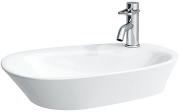 LAUFEN PALOMBA COLLECTION umývadlo na dosku 60 cm, s otvorom pre batériu a prepadom