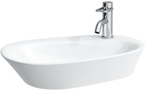 LAUFEN PALOMBA COLLECTION umývadlo na dosku 60 cm, s otvorom pre batériu a prepadom