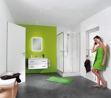 CONCEPT 50 sprchovací kút 90x90 cm, rohový vstup, 4 dielny, strieborná/číre sklo PT620102.069.321 Obrázek - fotka