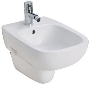KOLO STYLE bidet závesný 356x510x335mm, s otvorom pre batériu, s prepadom, biela