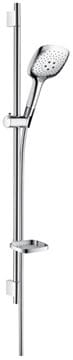 HANSGROHE RAINDANCE SELECT E 150 3JET sprchová súprava 4-dielna, ručná sprcha 150x150 mm, 3 prúdy, tyč, hadica, mydelnička, chróm