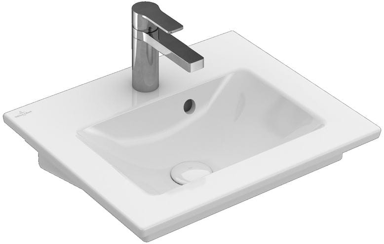 VILLEROY & BOCH VERITY LINE umývadlo 50 cm, s otvorom pre batériu a prepadom, alpská biela 4A165001 Obrázek - fotka