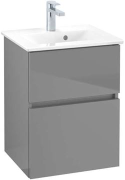 VILLEROY & BOCH VERITY LINE skrinka pod umývadlo 46,5x40,6x61,8 cm, 2 zásuvky, Glossy Grey