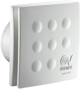 VORTICE PUNTO FOUR MFO 100/4" T axiálny ventilátor 100 mm, nástenný/stropný, s časovačom a spätnou klapkou