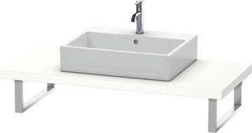 CONCEPT 450 doska pod umývadlo s výrezom 120x55x4,5 cm, matná biela