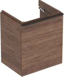 GEBERIT SMYLE SQUARE skrinka pod umývadlo 53,6x43,3x61,7 cm, 1 dvierka, pánty vľavo, orech hickory
