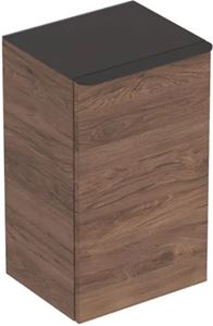 GEBERIT SMYLE SQUARE nízka skrinka 36x32, 6x60 cm, 1 dvierka, pánty vpravo, orech hickory