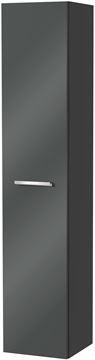 VILLEROY & BOCH VERITY DESIGN 2.0 vysoká skrinka 35x34,2x174,3 cm, 1 dvierka, pánty vpravo, Glossy Grey